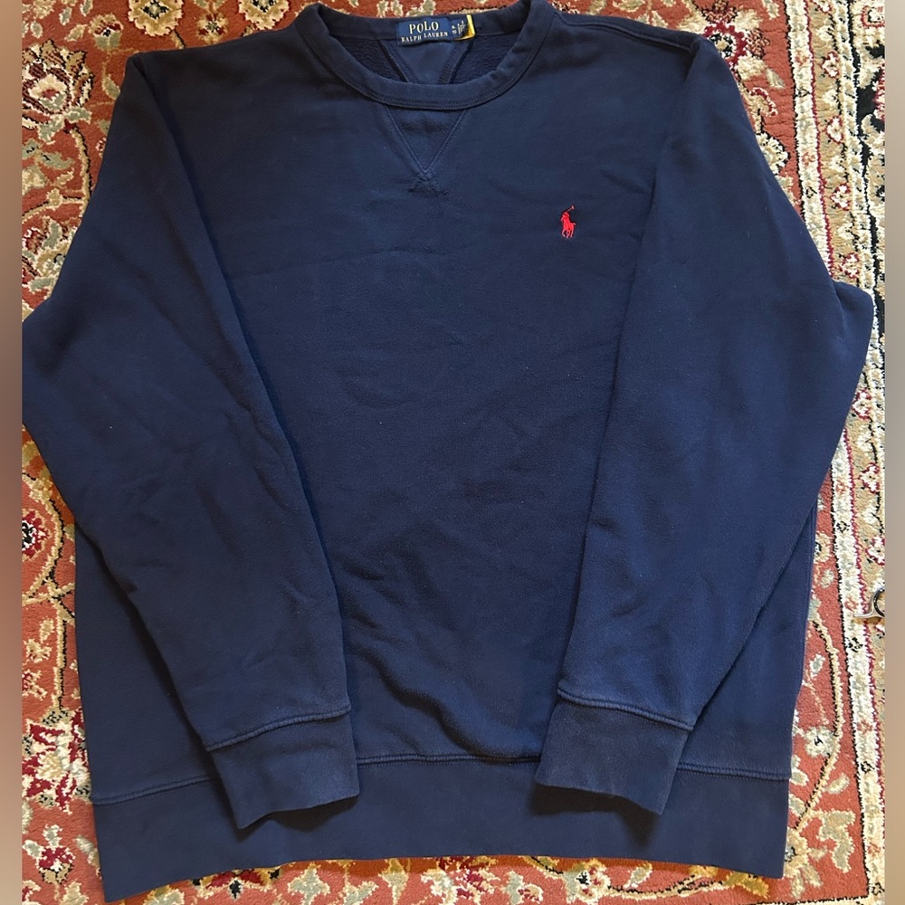 Ralph Lauren Men's Dark Blue Crewneck Sweater